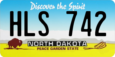ND license plate HLS742