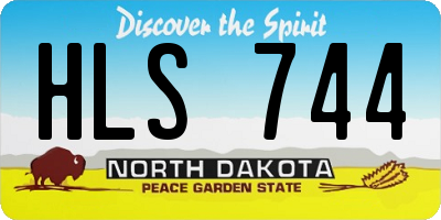 ND license plate HLS744