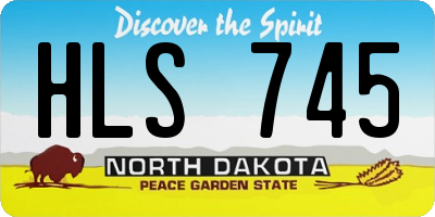 ND license plate HLS745