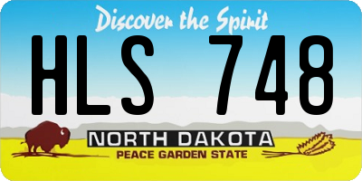 ND license plate HLS748
