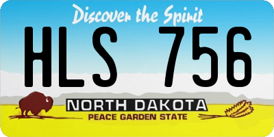 ND license plate HLS756