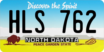 ND license plate HLS762