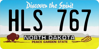 ND license plate HLS767