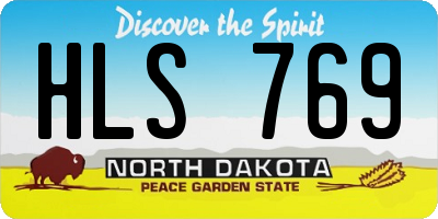 ND license plate HLS769