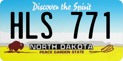 ND license plate HLS771