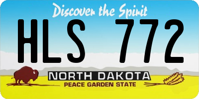 ND license plate HLS772