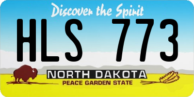 ND license plate HLS773
