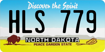 ND license plate HLS779