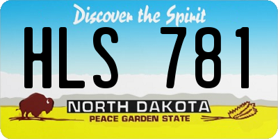 ND license plate HLS781