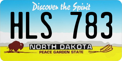 ND license plate HLS783