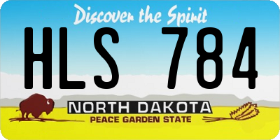 ND license plate HLS784
