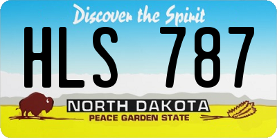 ND license plate HLS787