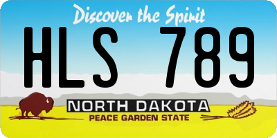 ND license plate HLS789