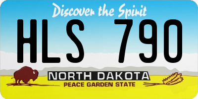 ND license plate HLS790