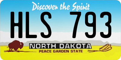 ND license plate HLS793