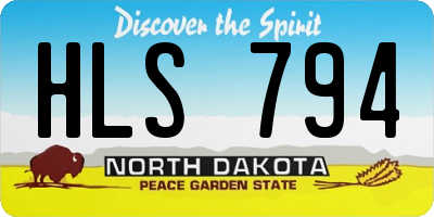 ND license plate HLS794