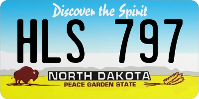 ND license plate HLS797