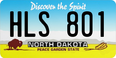 ND license plate HLS801
