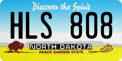 ND license plate HLS808