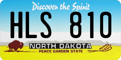 ND license plate HLS810