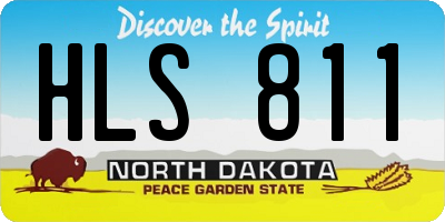 ND license plate HLS811