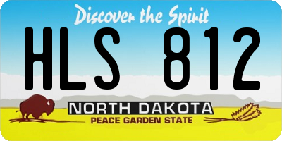 ND license plate HLS812