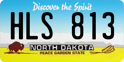 ND license plate HLS813