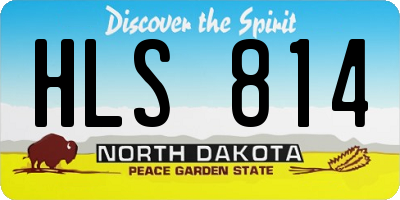 ND license plate HLS814