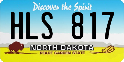 ND license plate HLS817