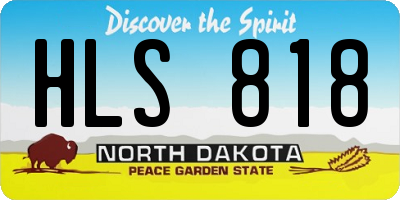 ND license plate HLS818