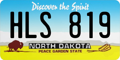 ND license plate HLS819