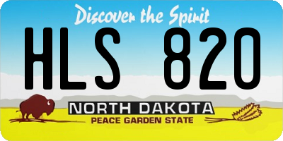 ND license plate HLS820