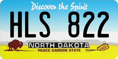 ND license plate HLS822