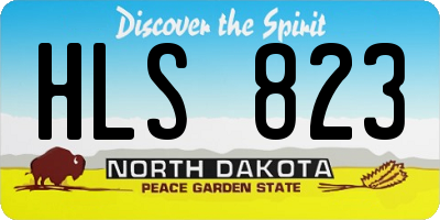 ND license plate HLS823