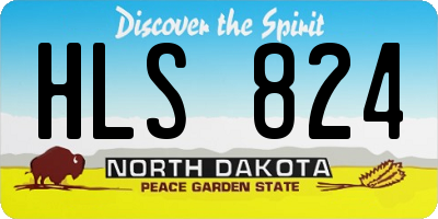 ND license plate HLS824