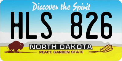 ND license plate HLS826