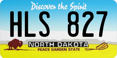 ND license plate HLS827
