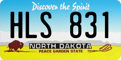 ND license plate HLS831
