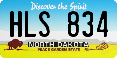 ND license plate HLS834