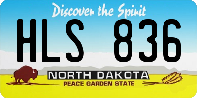 ND license plate HLS836