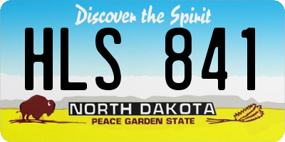 ND license plate HLS841
