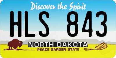 ND license plate HLS843