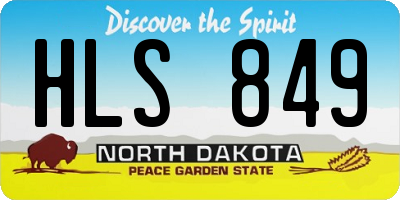 ND license plate HLS849