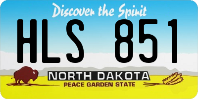ND license plate HLS851