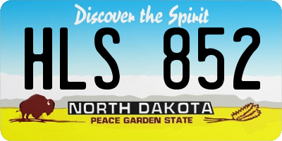 ND license plate HLS852