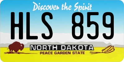 ND license plate HLS859