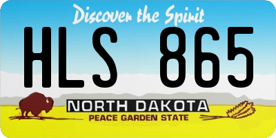 ND license plate HLS865