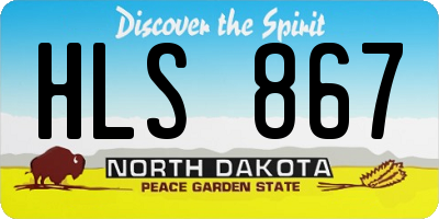 ND license plate HLS867