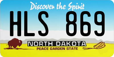 ND license plate HLS869