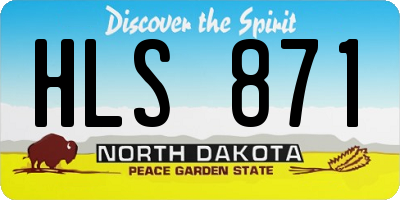 ND license plate HLS871